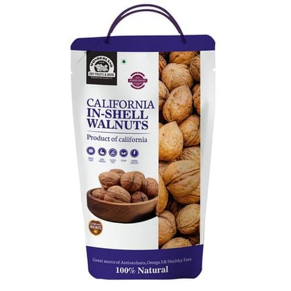 Wonderland Foods California In Shell Walnut, 100% Natural, 1 Kg