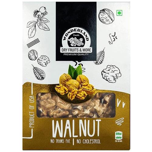 Wonderland Foods Walnut, Nutritious & High In Omega, 3, No Cholesterol & Trans Fat, 200 G