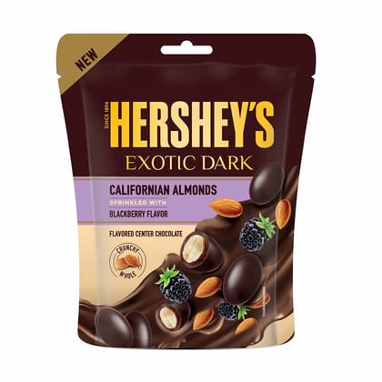 Hershey's Exotic Dark Californian Almonds, Blackberry Flavor 90Gram