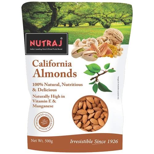 Nutraj Dry Fruits, California Almonds, 500 G