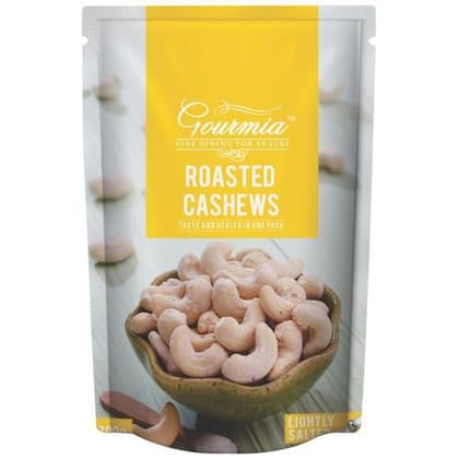 Gourmia Cashews, Roasted, Lightly Salted, Large, 200 G