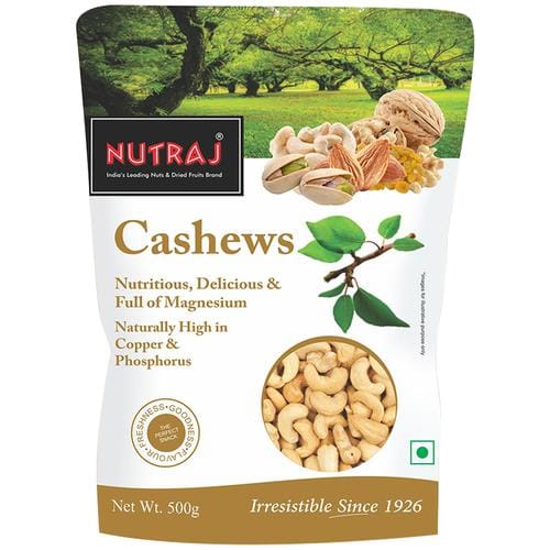 Nutraj Dry Fruits, Cashew Nuts, Regular W320, 500 G