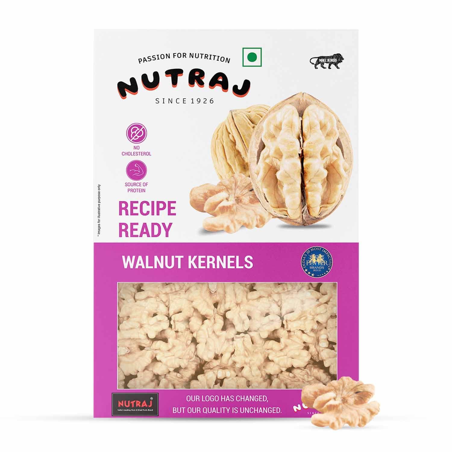 Nutraj Recipe Ready Walnut Kernels, 250G, Vacuum Pack For Baking & Cooking Delicious & Crunchy Walnut Giri Rich In Omega, 3 Fatty Acids