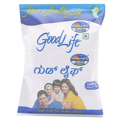 Nandini Goodlife Uht Treated Toned Milk, 180 Ml Pouch