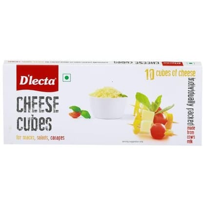 D'Lecta Processed Cheese Cubes, Made From Cow's Milk, 200 G (10 Cubes)
