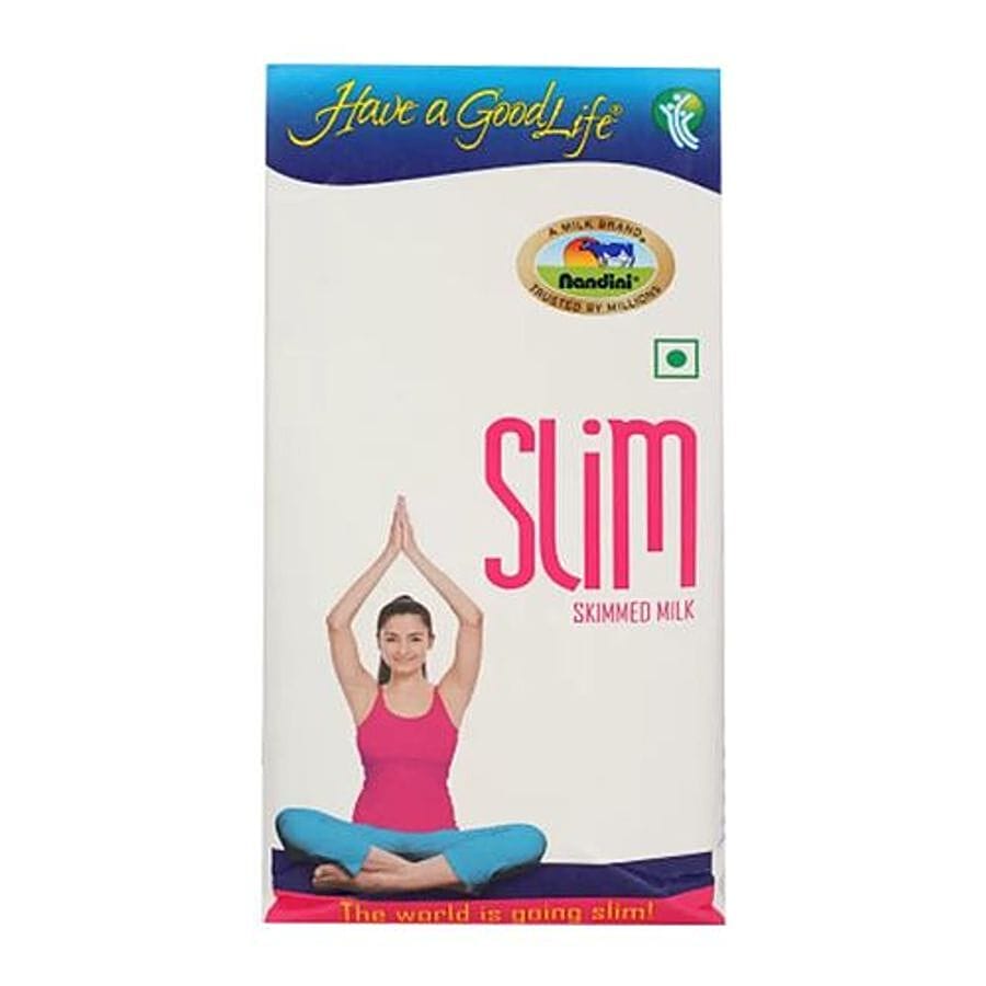 Nandini Slim Uht Treated Skimmed Milk, 1 L Carton