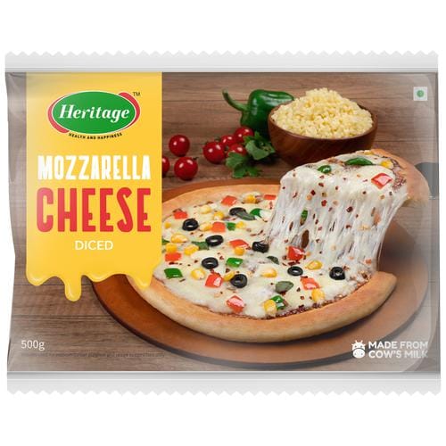 Heritage Mozzarella Cheese, 500 G Pouch