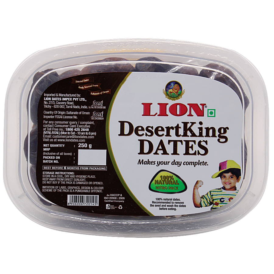 Lion Dates/Kharjura, Desert King, 250 G Cup