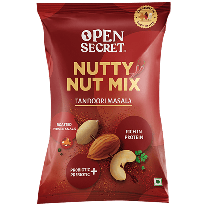 Open Secret Nutty Nut Mix Dry Fruit, Rich In Protein, Tandoori Masala Flavour, 23 G