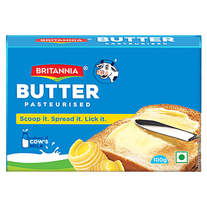 Britannia Pasteurised Butter, 100 G Carton