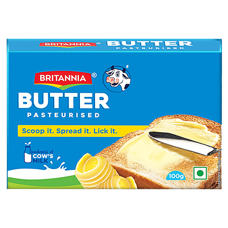 Britannia Pasteurised Butter, 100 G Carton