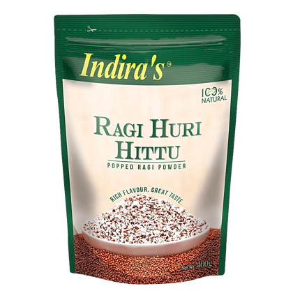 Indira's Ragi, Huri Hittu, 400 G Pouch