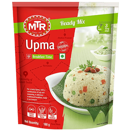 Mtr Breakfast Mix, Upma, 160 G Pouch