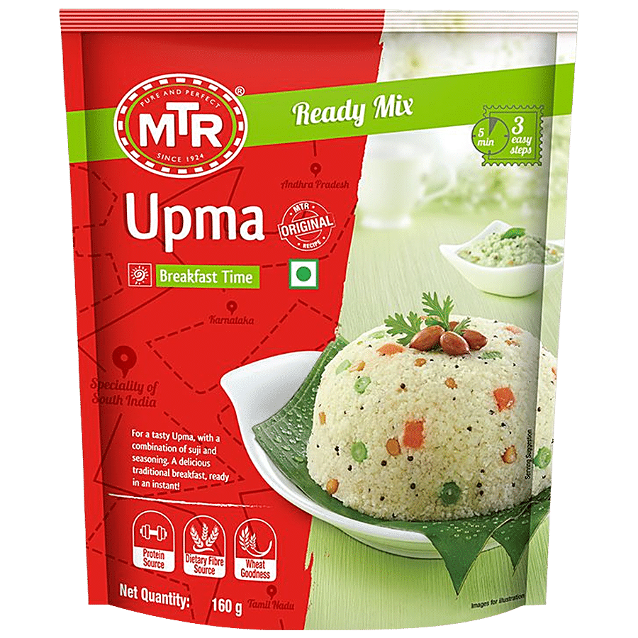 Mtr Breakfast Mix, Upma, 160 G Pouch