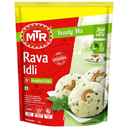 Mtr Breakfast Mix, Rava Idli, 1 Kg Pouch