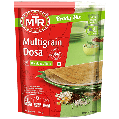 Mtr Breakfast Mix, Multigrain Dosa, 500 G Pouch