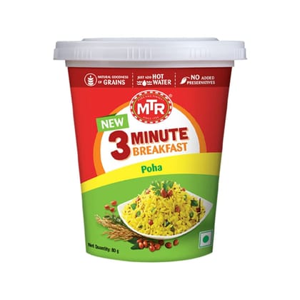 Mtr 3 Mins Breakfast Poha Cuppa, 80G