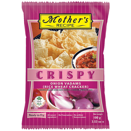 Mother's Recipe Crispy Onion Vadams, 100 G Pouch