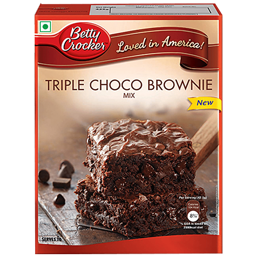 Betty Crocker Triple Choco Brownie Mix, 425 G