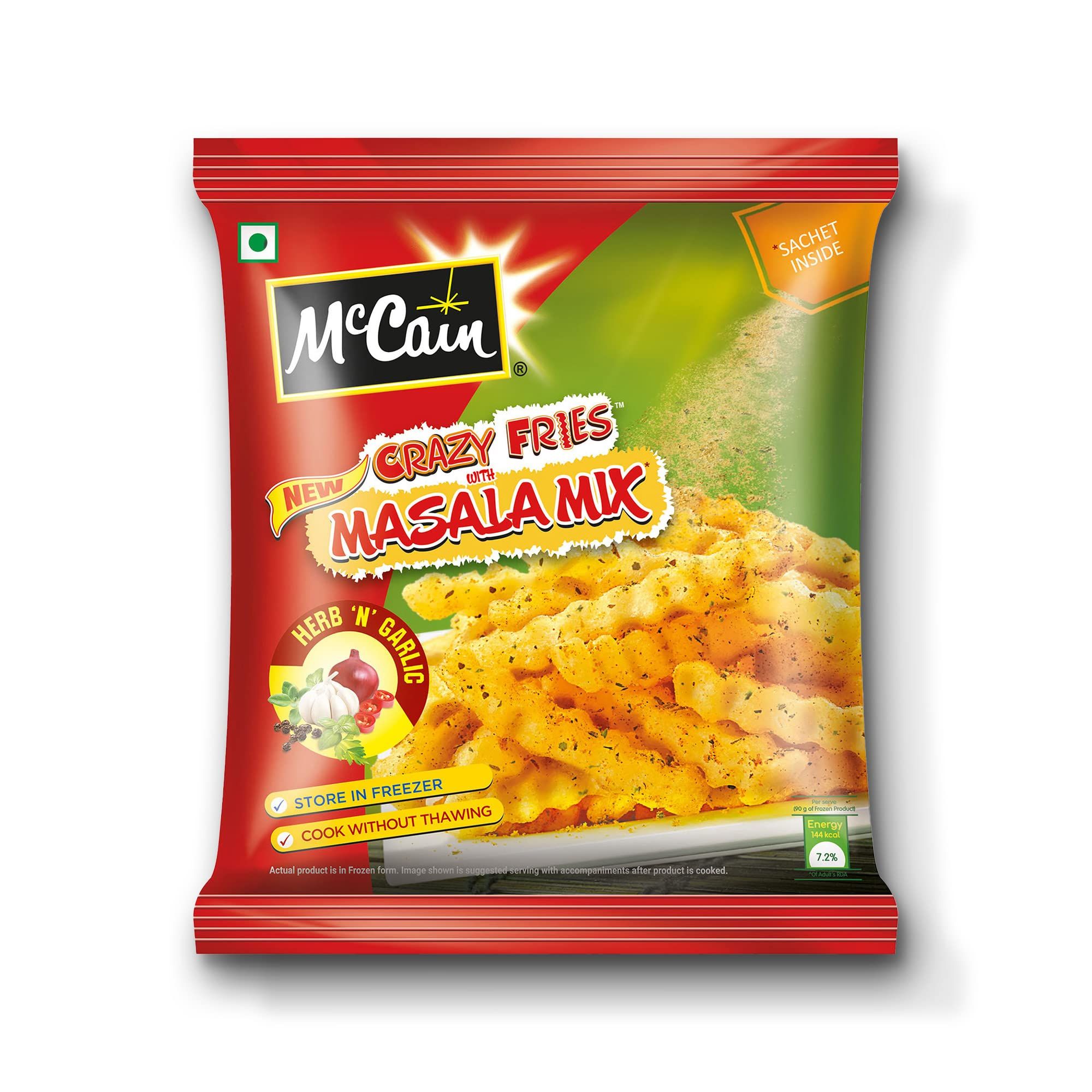 Mccain Crazy Fries Masala Mix, Herb N Garlic, 400 G