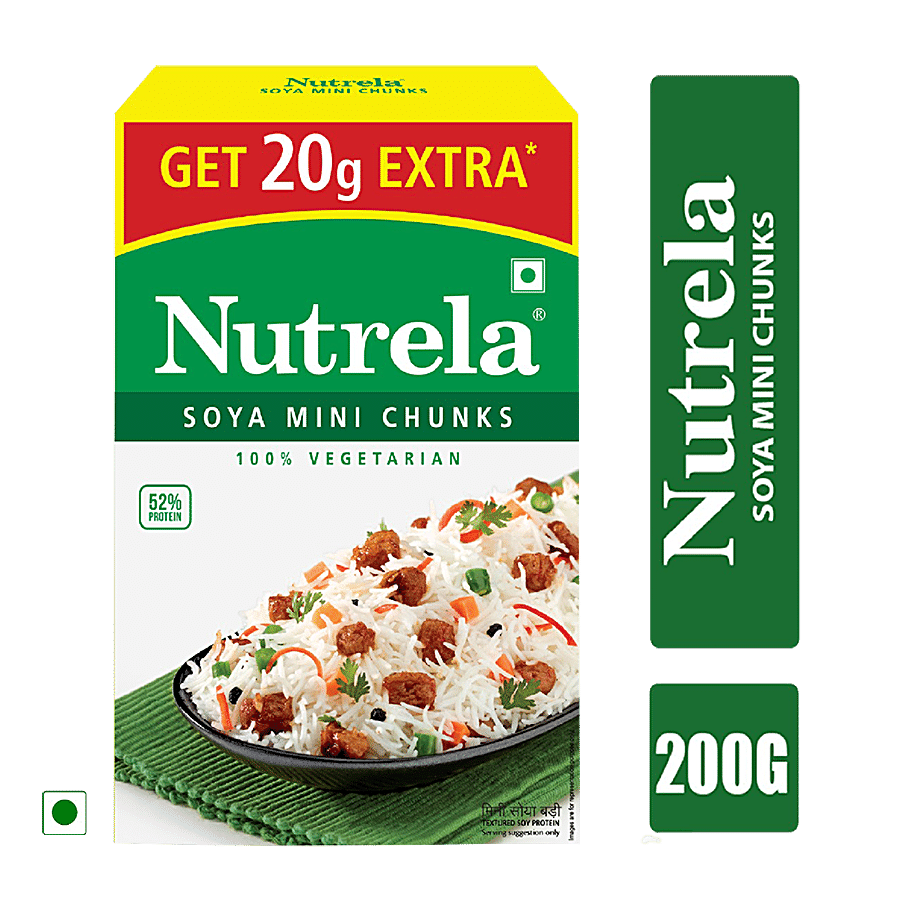 Nutrela Soya, Mini Chunk, 200 G