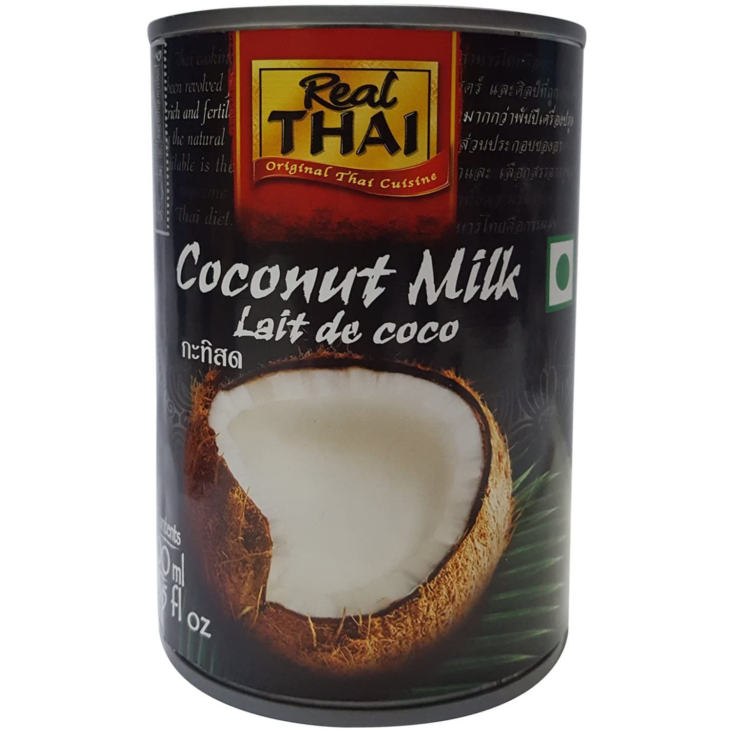 Real Thai Original Thai Cuisine Coconut Milk, 13.5 Fl Oz /, 400 Ml