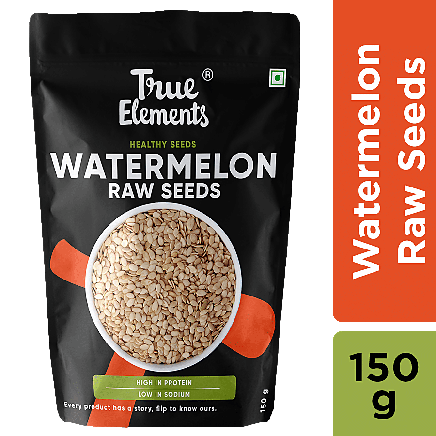 True Elements Raw Watermelon/Magaj Seed, Protein, Rich, 150 G Matt Pouch