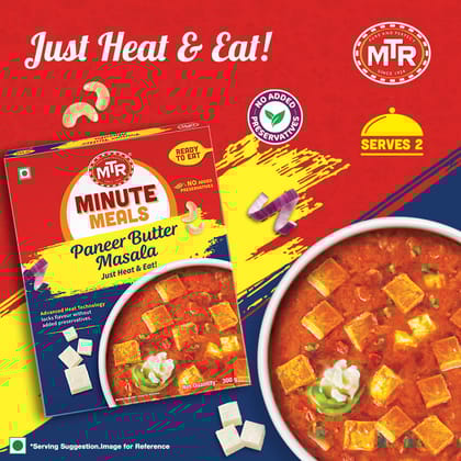 Mtr Ready To Eat Paneer Butter Masal, 300G