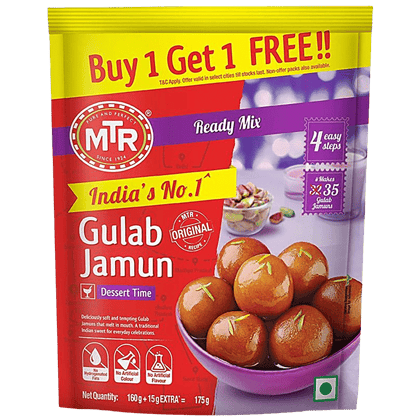 Mtr Gulab Jamun Mix, Easy To Make, 175 G