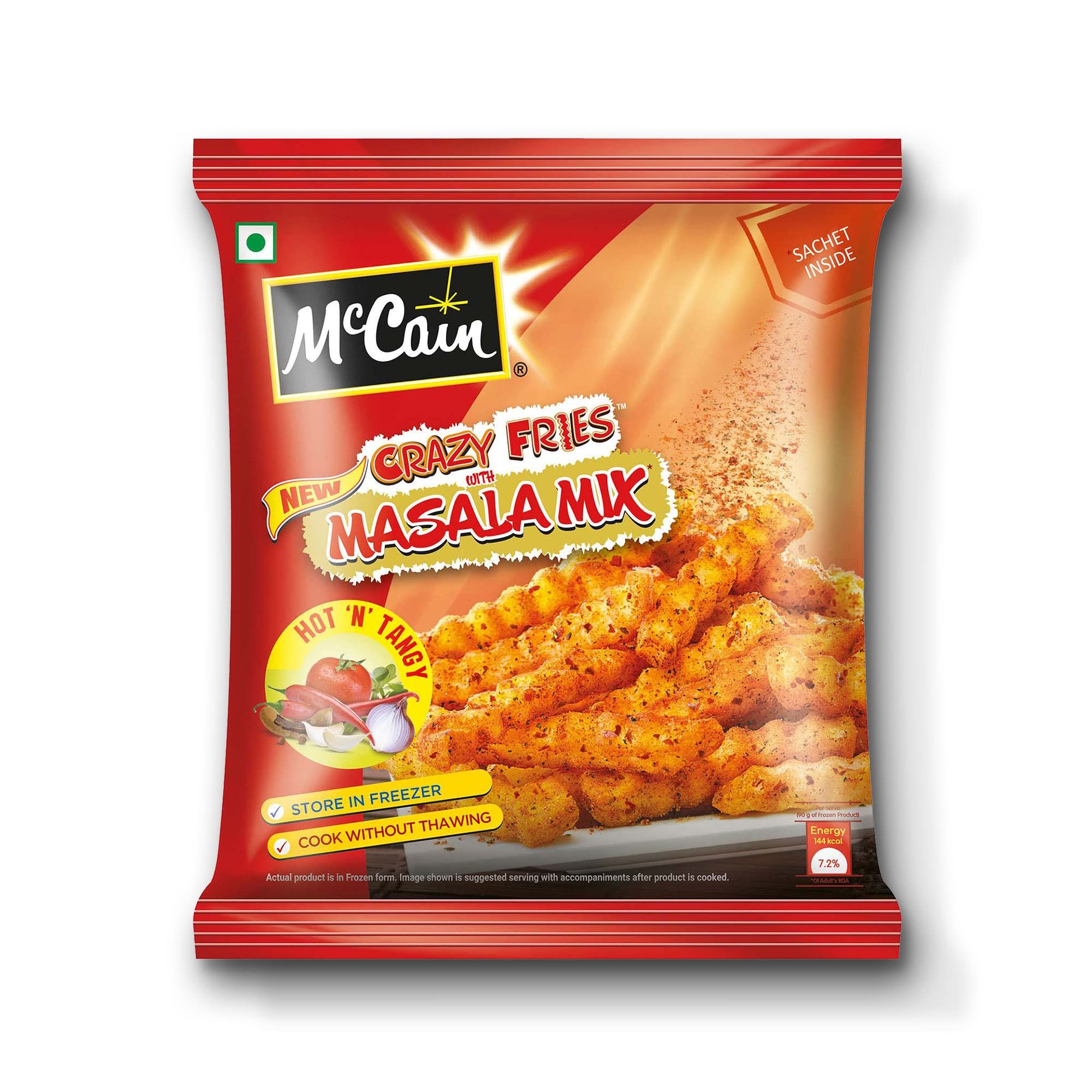 Mccain Mccain Crazy Fries Masala Mix, Hot N Tangy, 400 G