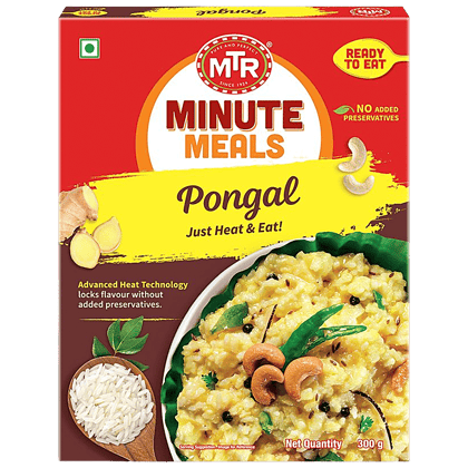 Mtr Ready To Eat, Pongal, 300 G Carton