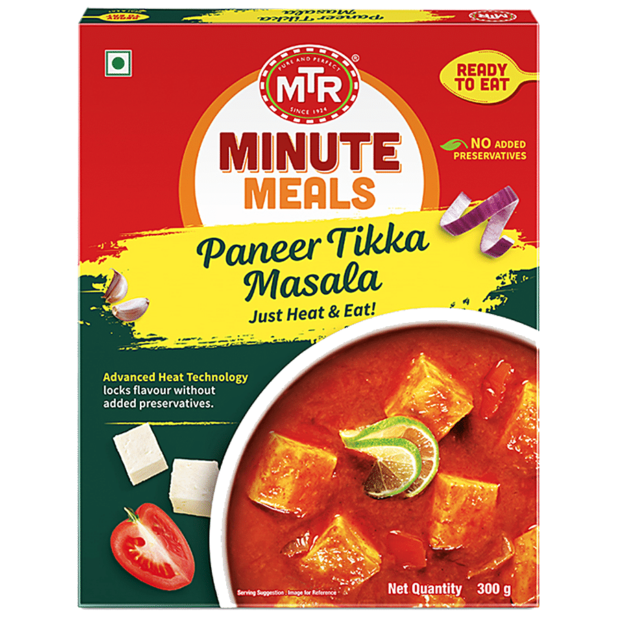 Mtr Ready To Eat, Paneer Tikka Masala, 300 G Carton