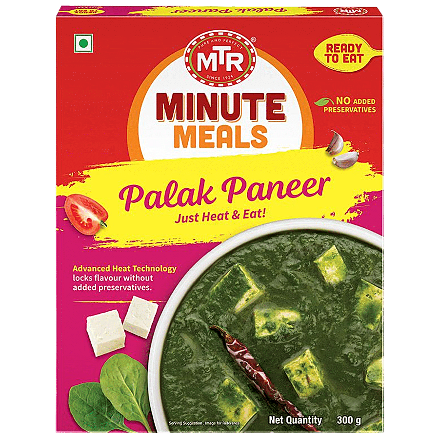 Mtr Ready To Eat, Palak Paneer, 300 G