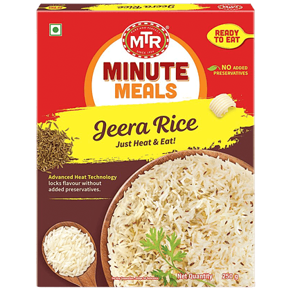 Mtr Ready To Eat, Jeera Rice, 250 G Carton