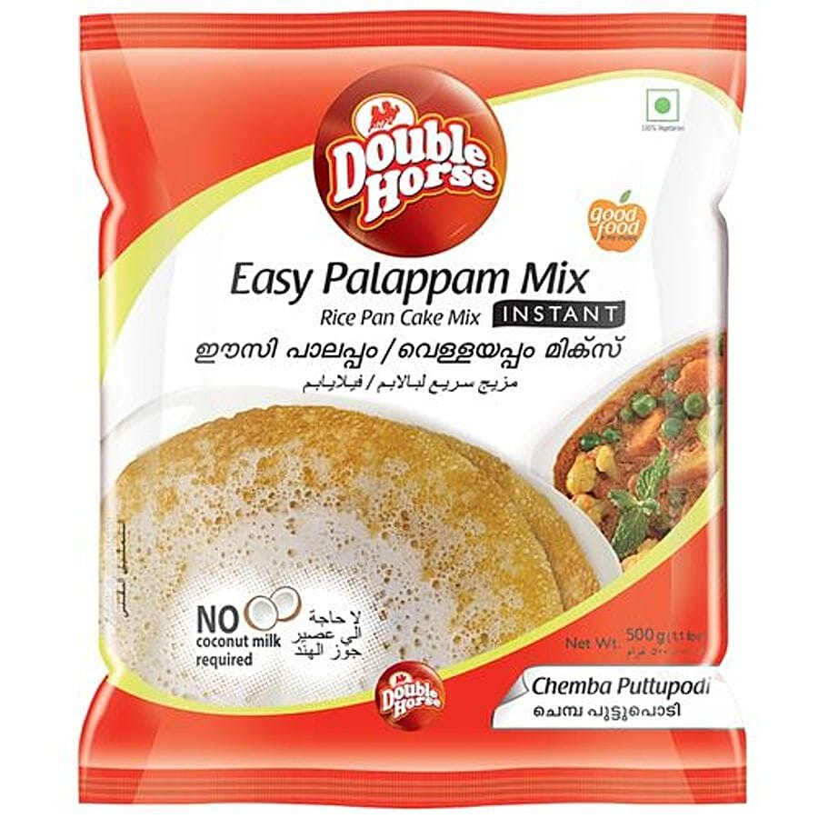 Double Horse Easy Mix, Palappam, 500 G Pouch