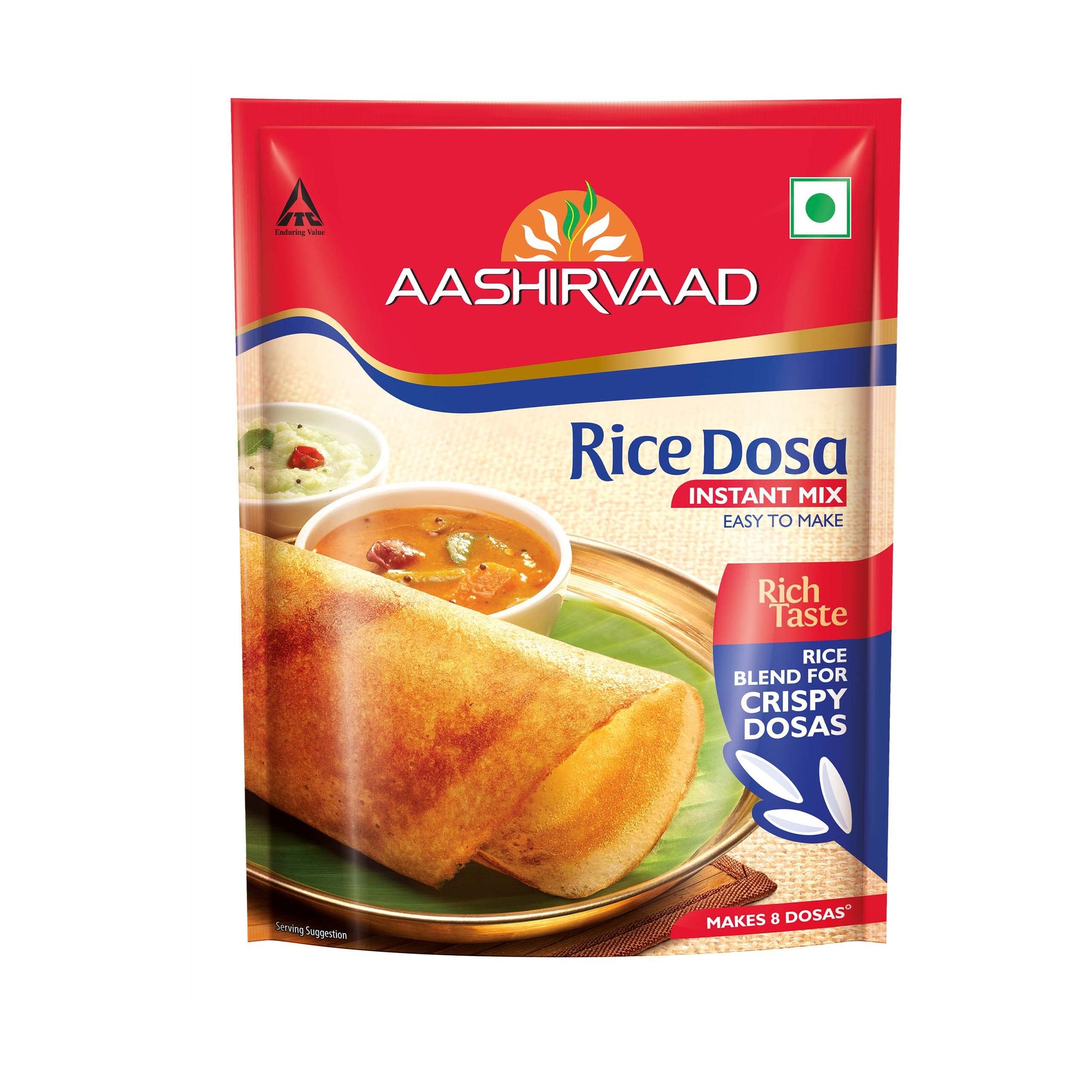Aashirvaad Instant Mix Rice Dosa, 200G Pack, Easy To Make 20 Crispy Rice Dosas In Just 3 Steps
