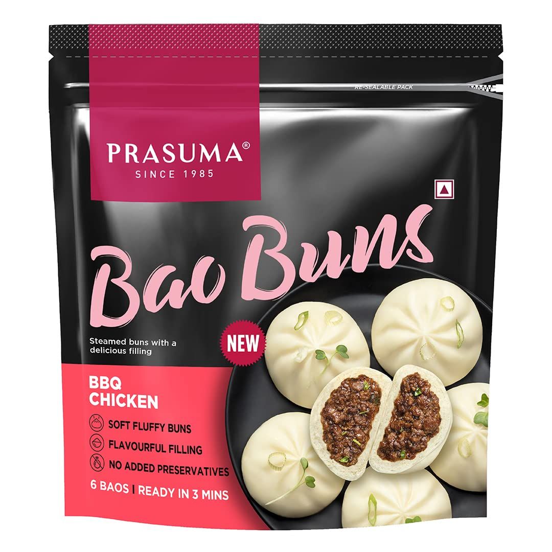 Prasuma Bbq Chicken Bao, 300G, 6 Pieces