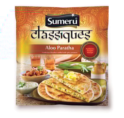 Sumeru Ready To Cook Aloo Paratha, 400 G Pack
