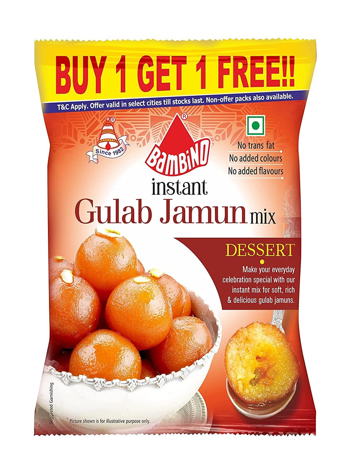 Bambino Gulab Jamun Mix, 180G
