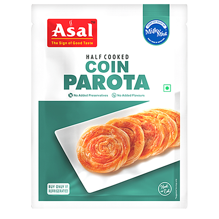 Asal Coin Parota, Half Cooked, Soft, Delicious, Ready To Cook, 180 G