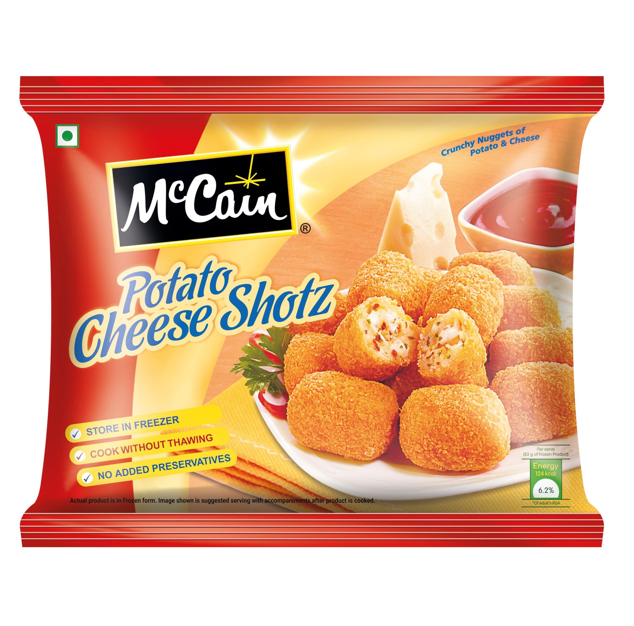 Mccain Potato Cheese Shots, 250 G
