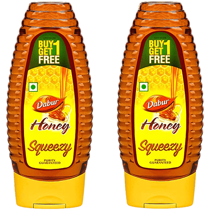 Dabur 100% Pure Honey, Sourced From Pristine Sources Like Himalayas & Sunderbans, 400 G Pack of 2