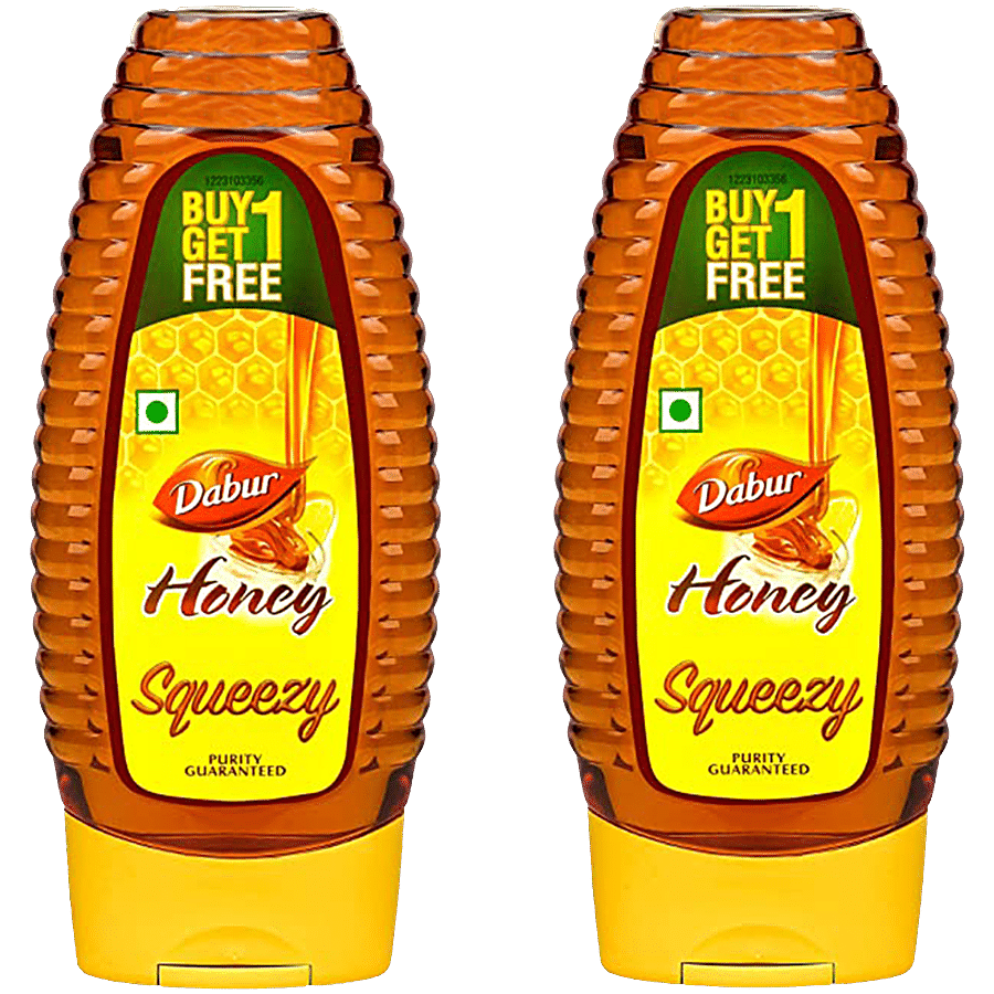 Dabur 100% Pure Honey, Sourced From Pristine Sources Like Himalayas & Sunderbans, 400 G Pack of 2
