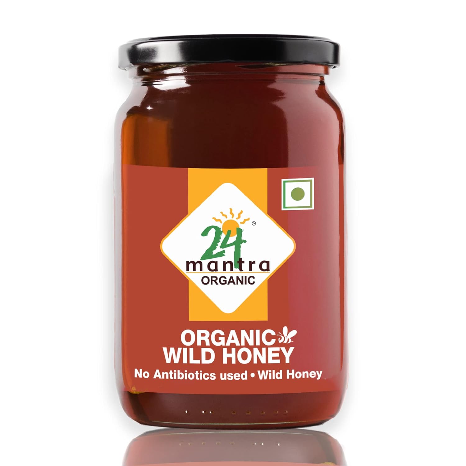 24 Mantra Organic Wild Honey, Free From Sugar Syrup, 500Gms (Pack Of 1)