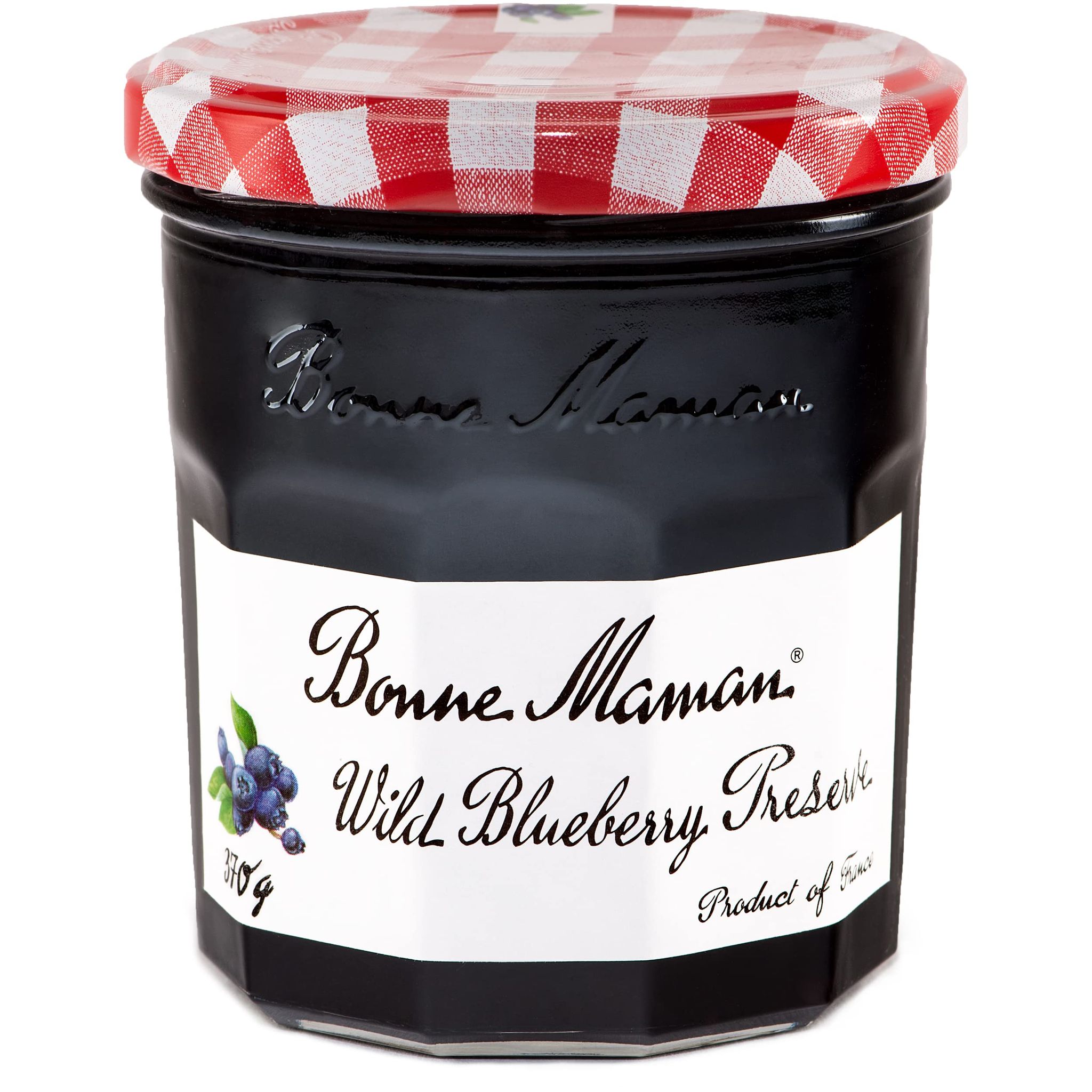 Bonne Maman Wild Blueberry Preserve, Marmalade Fruit Jam, 13 Oz, 370 G