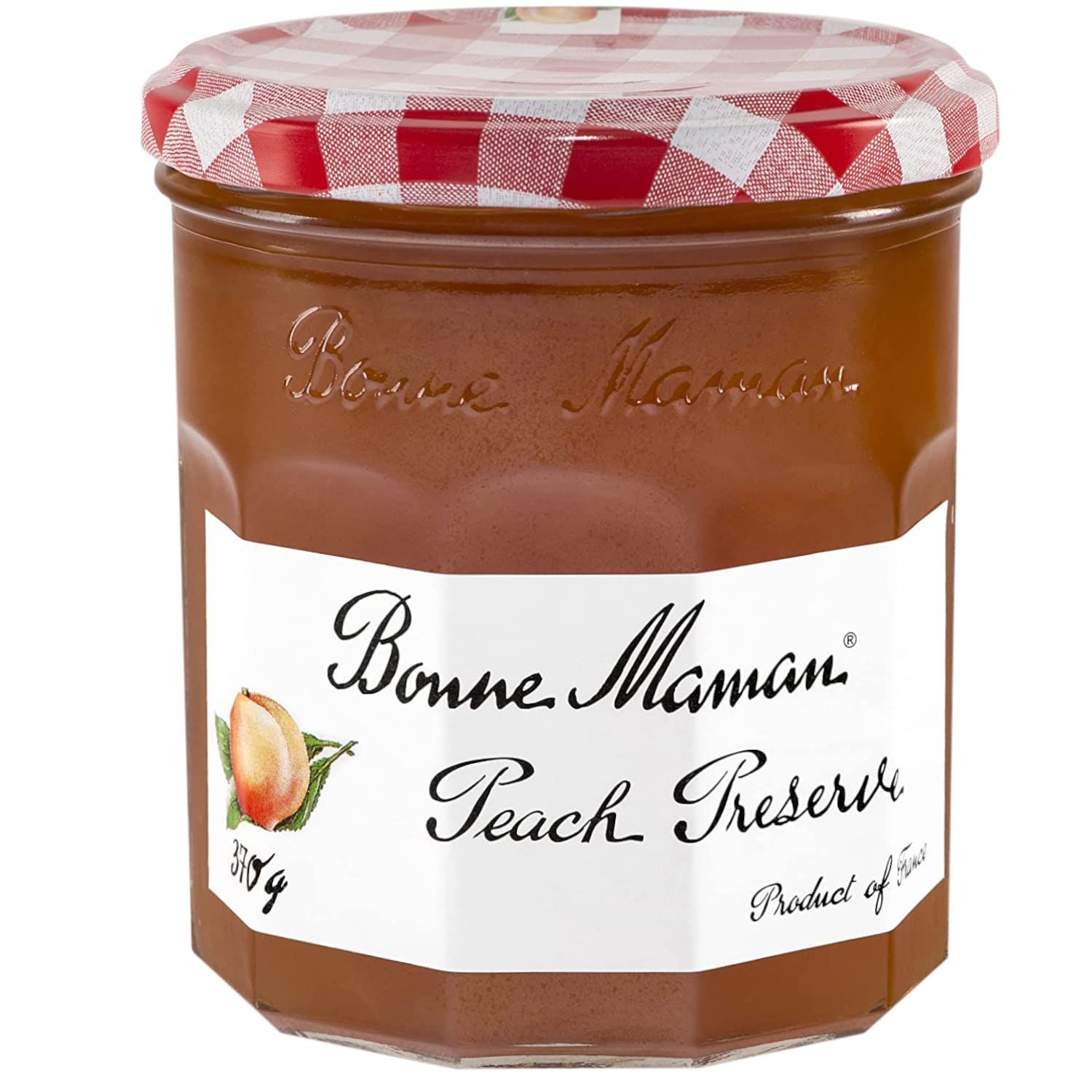 Bonne Maman Peach Preserve, Marmalade Fruit Jam, 13 Oz, 370 G