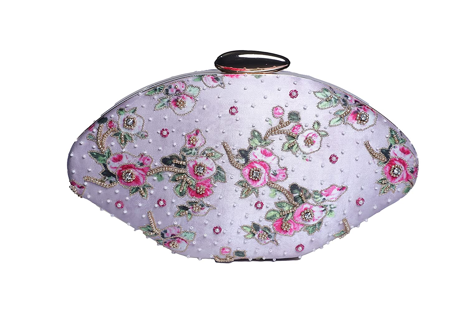 Elegant Floral Embroidered Evening Clutch (pack of 2)