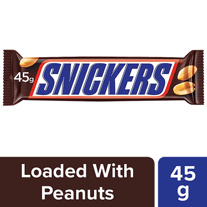 Snickers Peanut Filled Chocolate Bar, 45 G