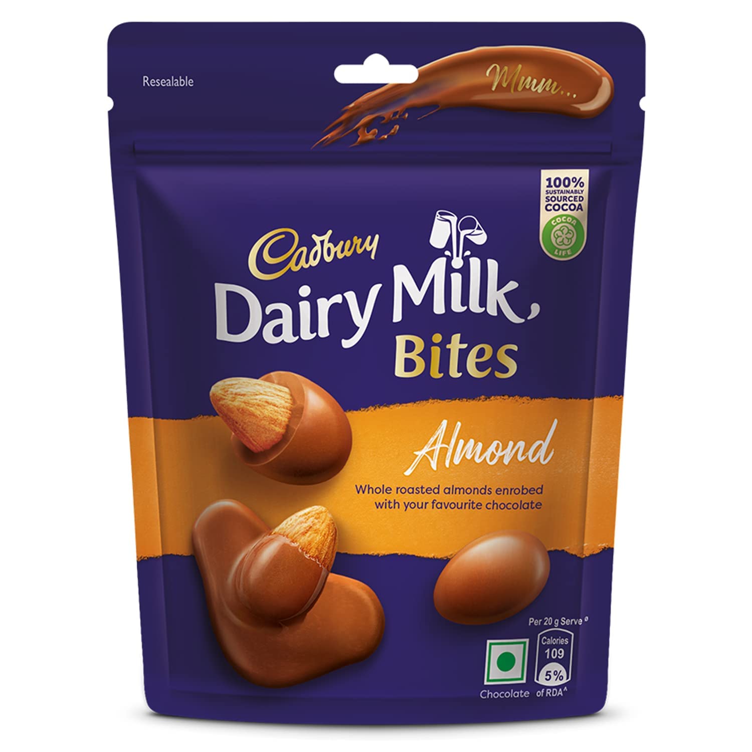 Cadbury Dairy Milk Bites Almonds, 40 G