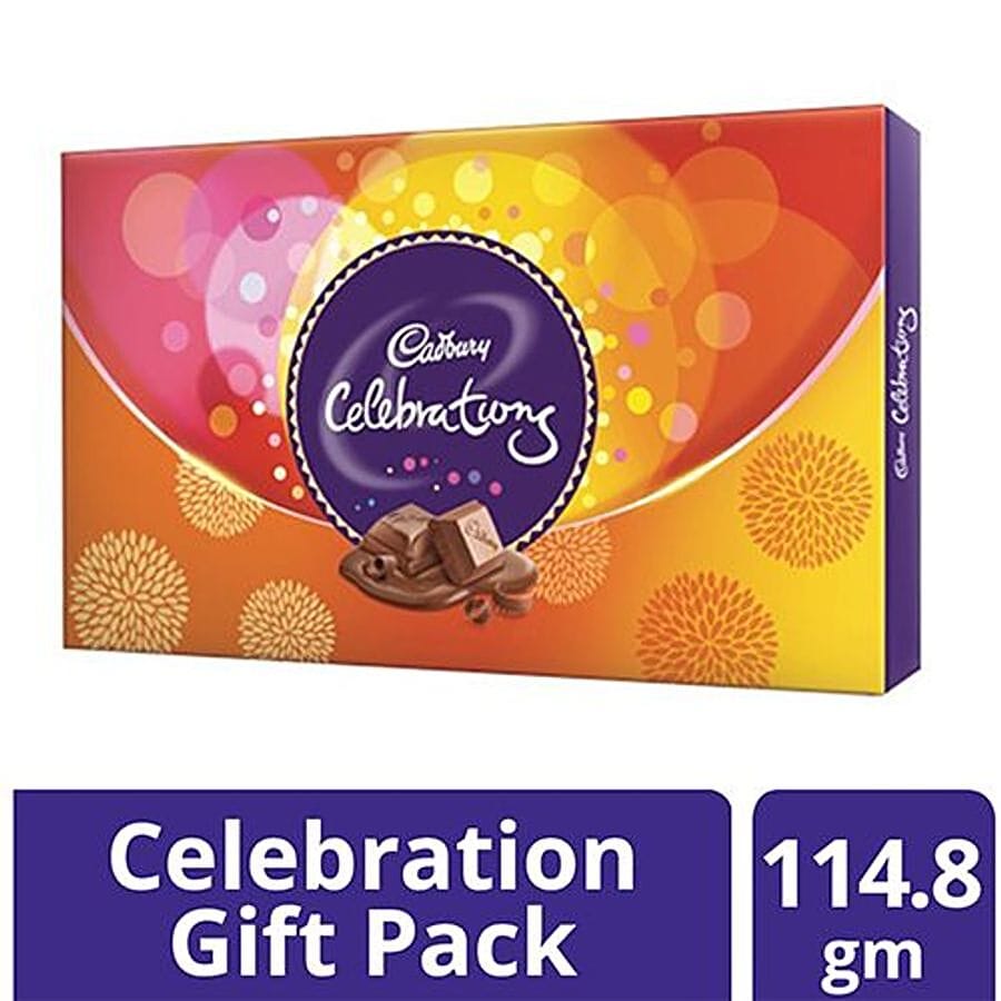 Cadbury Celebrations Assorted Chocolate, Gift Pack, 114.8 G